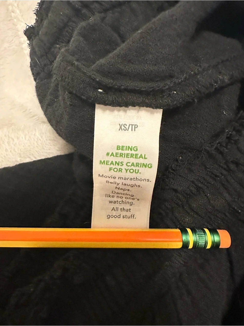 aerie Black Tiered Drawstring Skirt